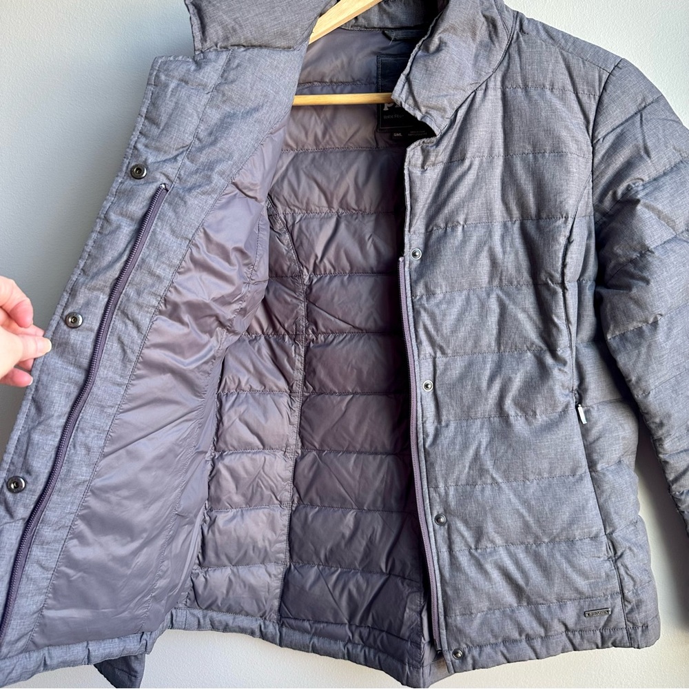 Prana Down Packable Puffer Small Gray Lavender - image 5